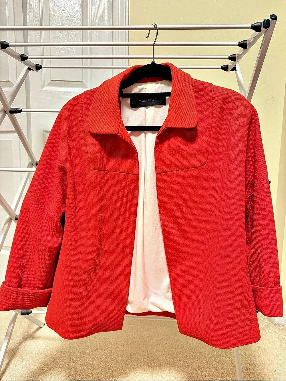 Zara Women's Red Blazer Size S Like New